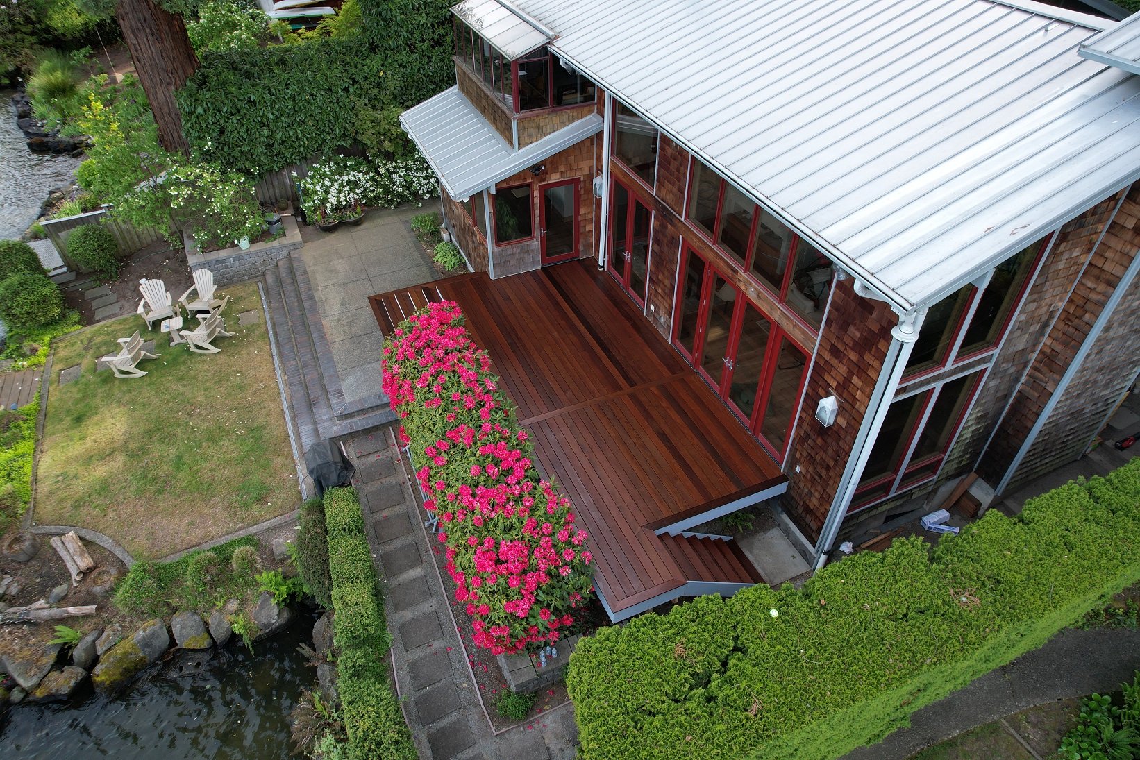 Mercer Island deck — detail